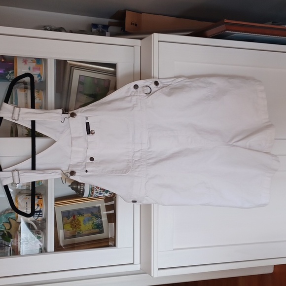 Harley Davidson White Shorts Overalls Women's L - Picture 1 of 16